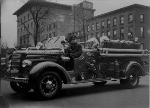 1939 Mack Type 45, 500 GPM. Washington's Birthday Parade, Brooklyn about 1940